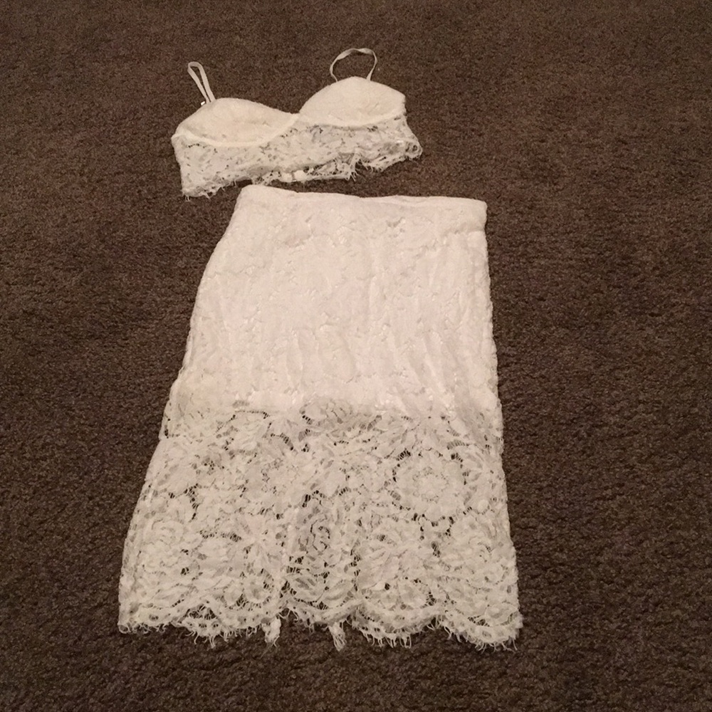 2 piece skirt and bra top